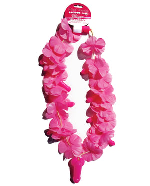 Light Up Flower Pecker Necklace – Pink by Hott Products product image