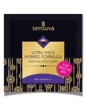 Sensuva Ultra Thick Hybrid Personal Moisturizer Single Use Packet – 6 ml Unscented by Sensuva product image