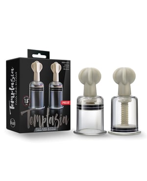 Blush Temptasia Clit & Nipple Large Twist Suckers – Clear Set of 2 by Temptasia product image