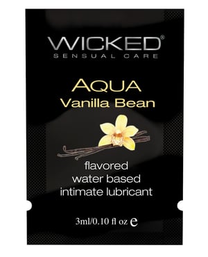 Wicked Sensual Care Waterbased Lubricant – .1 oz Vanilla Bean by Wicked Sensual Care product image