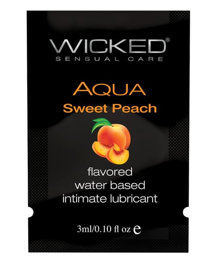 Wicked Sensual Care Waterbased Lubricant – .1 oz Sweet Peach by Wicked Sensual Care product image