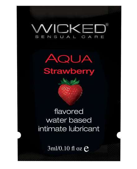 Wicked Sensual Care Waterbased Lubricant – .1 oz Strawberry by Wicked Sensual Care product image