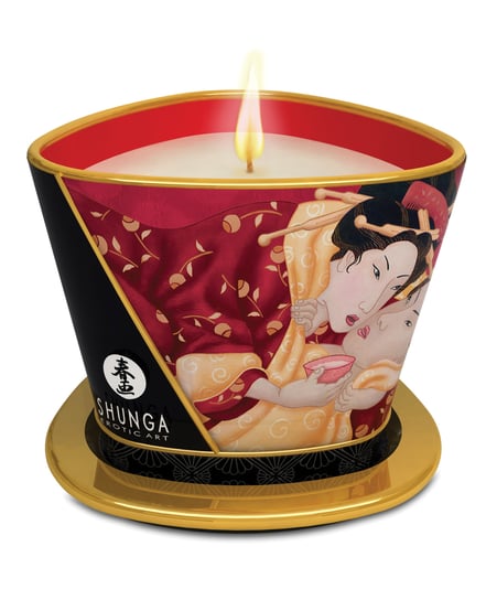 Shunga Massage Candle Romance – 5.7 oz Strawberry Wine by Shunga product image