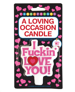 A Loving Occasion Candle – I Fuckin Love You by Candy Prints product image
