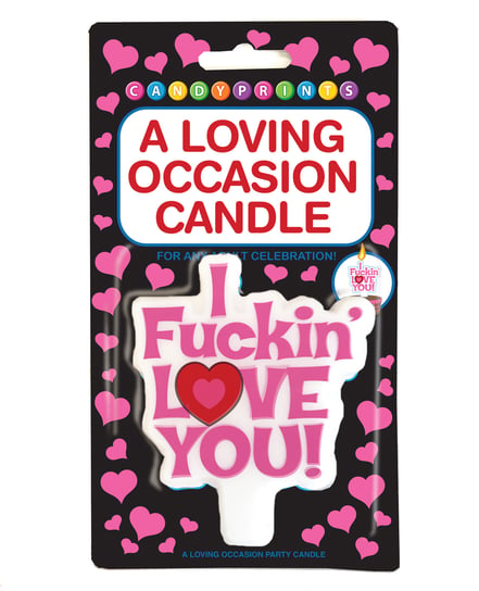 A Loving Occasion Candle – I Fuckin Love You by Candy Prints product image