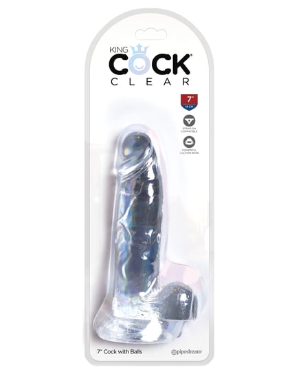 King Cock Clear 7″ Cock w/Balls by King Cock product image