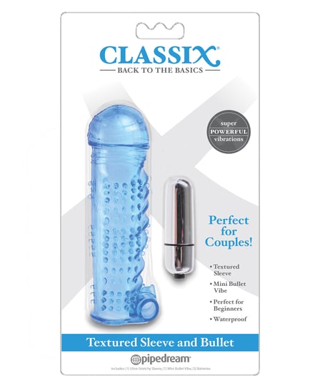 Classix Textured Sleeve & Bullet – Blue by Classix product image