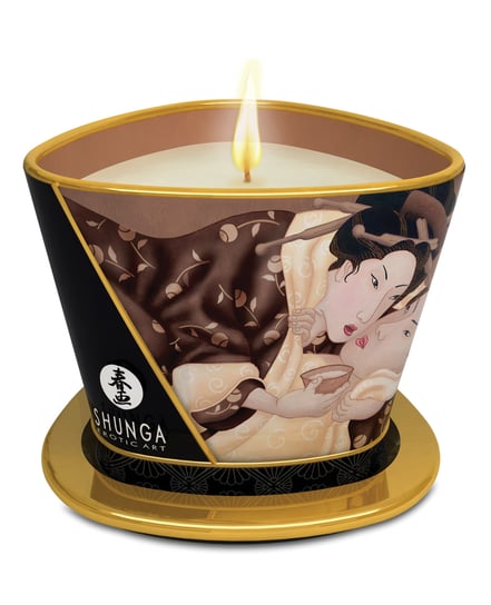 Shunga Massage Candle Excitation – 5.7 oz Intoxicating Chocolate by Shunga product image