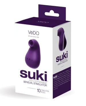 VeDO Suki Rechargeable Vibrating Sucker – Deep Purple by VeDO product image