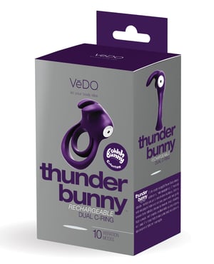 VeDO Thunder Bunny Rechargeable Dual Ring – Perfectly Purple by VeDO product image
