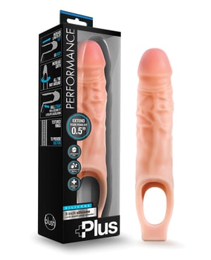 Blush Performance Plus 9″ Silicone Cock Sheath Penis Extender – Flesh by Performance Plus product image