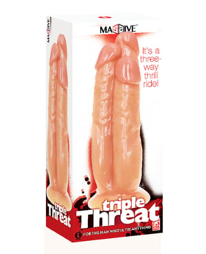 Triple Threat 3 Cock Dildo by Massive product image