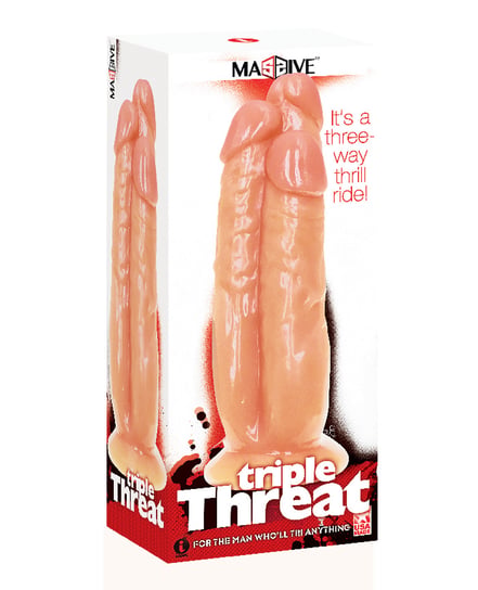 Triple Threat 3 Cock Dildo by Massive product image