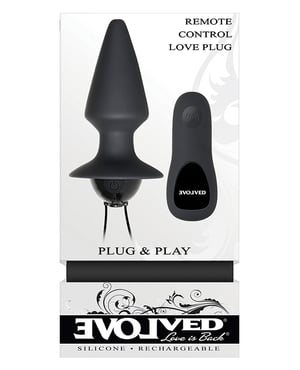 Evolved Plug & Play Remote Anal Plug – Black by Evolved product image