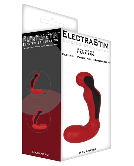 ElectraStim Silicone Fusion Habanero Prostate Massager – Red/Black by ElectraStim product image