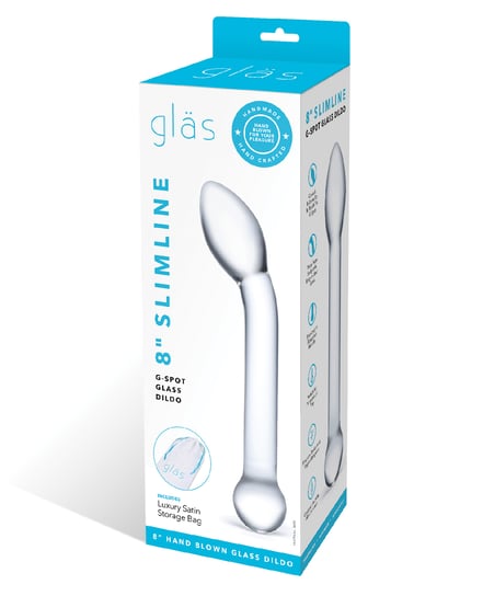 Glas 8″ Slimline G-Spot Glass Dildo by Glas product image