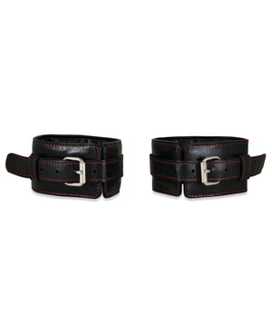 Sultra Lambskin Ankle Cuffs – Black by Sultra Leather product image