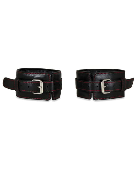 Sultra Lambskin Ankle Cuffs – Black by Sultra Leather product image