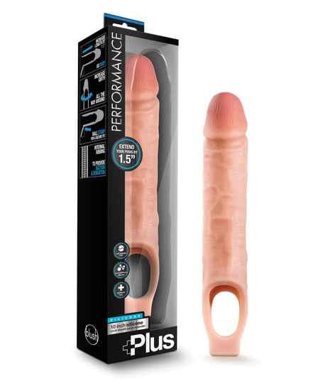 Blush Performance Plus 10″ Silicone Cock Sheath Penis Extender – Flesh by Performance Plus product image