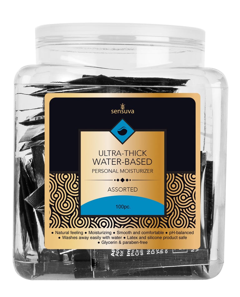 Sensuva Ultra Thick Water Based Tub – Asst. Tub of 100 by Sensuva product image
