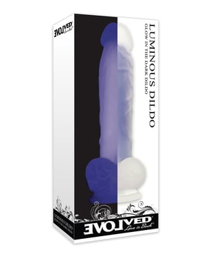 Evolved Luminous Dildo Non Vibrating – Purple by Evolved product image
