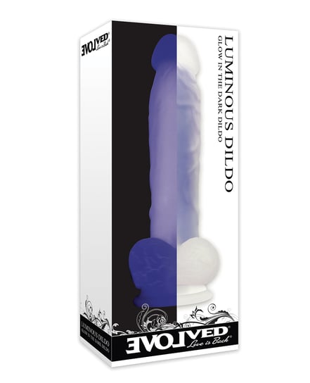 Evolved Luminous Dildo Non Vibrating – Purple by Evolved product image
