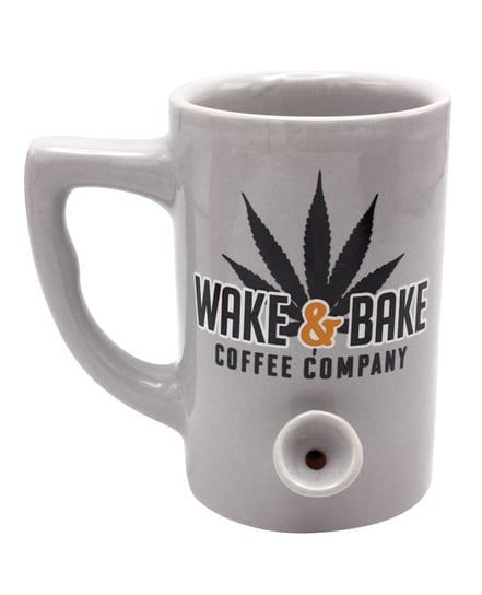 Wake & Bake Coffee Mug – 10 oz Grey by Island Dogs product image
