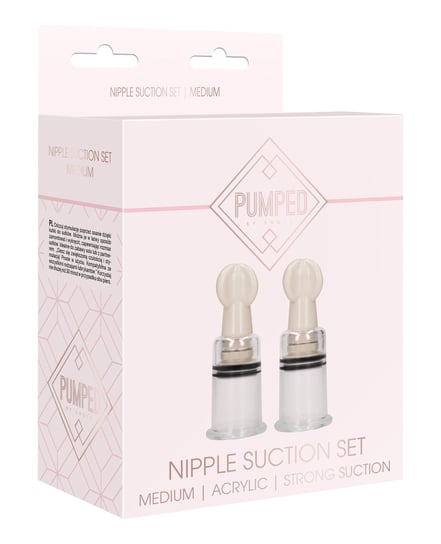 Shots Pumped Nipple Suction Set – Medium Clear by Pumped product image
