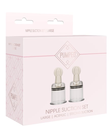 Shots Pumped Nipple Suction Set – Large Clear by Pumped product image
