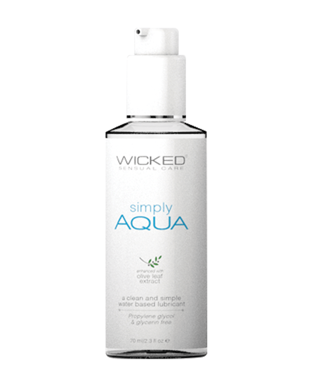 Wicked Sensual Care Simply Aqua Waterbased Lubricant – 2.3 oz by Wicked Sensual Care product image