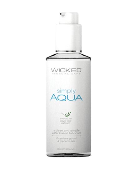 Wicked Sensual Care Simply Aqua Waterbased Lubricant – 2.3 oz by Wicked Sensual Care product image