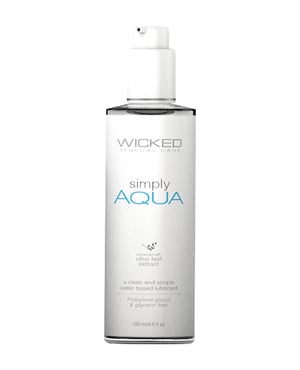 Wicked Sensual Care Simply Aqua Waterbased Lubricant – 4 oz by Wicked Sensual Care product image