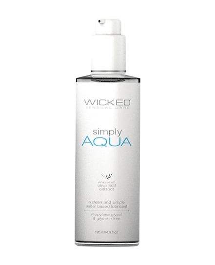 Wicked Sensual Care Simply Aqua Waterbased Lubricant – 4 oz by Wicked Sensual Care product image