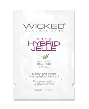 Wicked Sensual Care Simply Hybrid Jelle Lubricant – .1 oz by Wicked Sensual Care product image