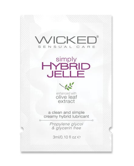Wicked Sensual Care Simply Hybrid Jelle Lubricant – .1 oz by Wicked Sensual Care product image