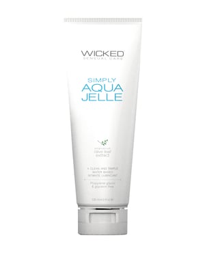 Wicked Sensual Care Simply Aqua Jelle Waterbased Lubricant – 4 oz by Wicked Sensual Care product image