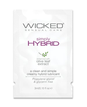 Wicked Sensual Care Simply Hybrid Lubricant – .1 oz by Wicked Sensual Care product image