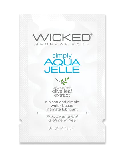 Wicked Sensual Care Simply Aqua Jelle Water Based Lubricant – .1 oz by Wicked Sensual Care product image