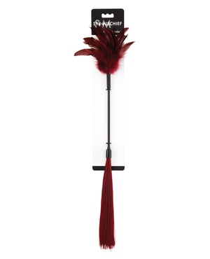 Sex & Mischief Enchanted Feather Tickler – Burgundy by Sex & Mischief product image