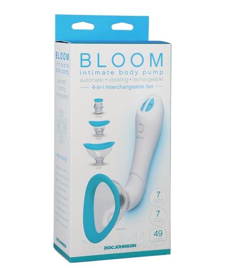 Bloom Intimate Body Automatic Vibrating Rechargeable Pump – Sky Blue/White by Bloom product image