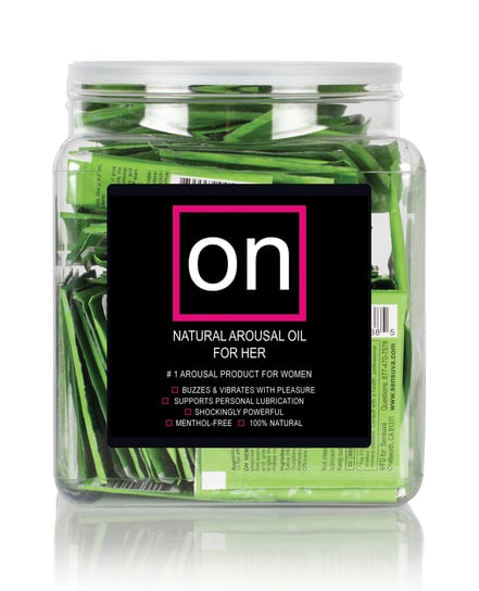 ON Hemp Oil Infused Female Arousal Oil – Tub of 75 Single Use Ampoule by On product image