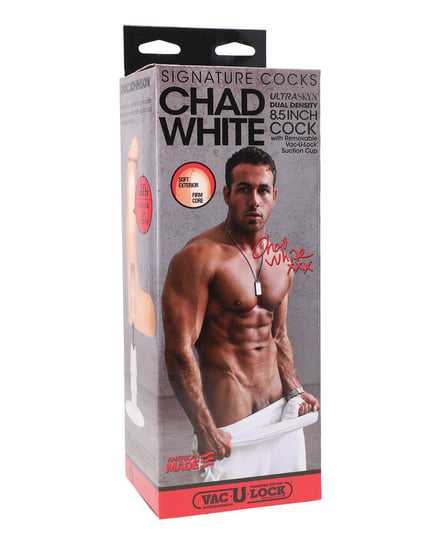 Signature Cocks ULTRASKYN 8.5″ Cock w/Removable Vac-U-Lock Suction Cup – Chad White by Signature Cocks product image