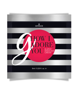 G How I Adore You G-Spot Enhancement Cream – 6 ml Single Use Pillow Packet by Sensuva product image