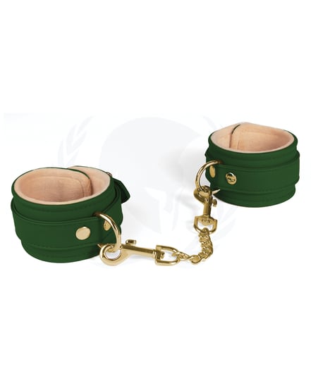 Spartacus PU Wrist Cuffs w/Plush Lining – Green by Spartacus product image