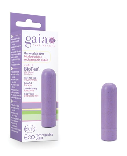 Blush Gaia Eco Rechargeable Bullet – Lilac by Gaia product image