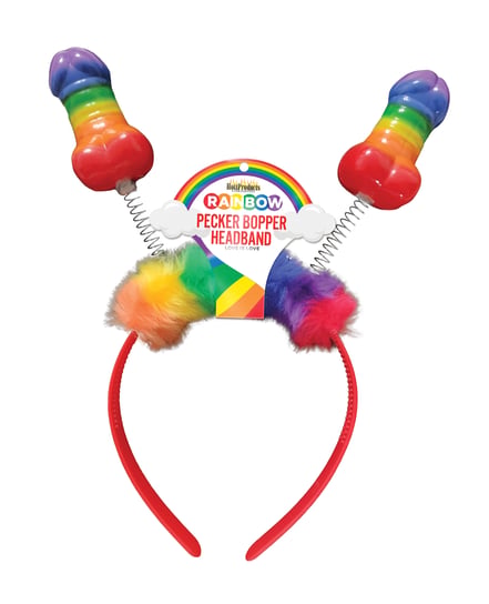 Rainbow Pecker Bopper Headband by Hott Products product image