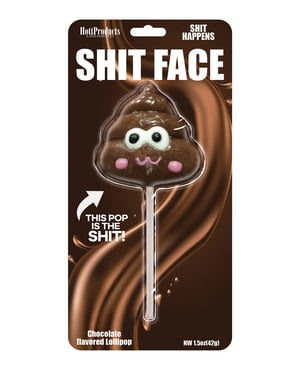 Shit Face Chocolate Flavored Poop Pop by Hott Products product image
