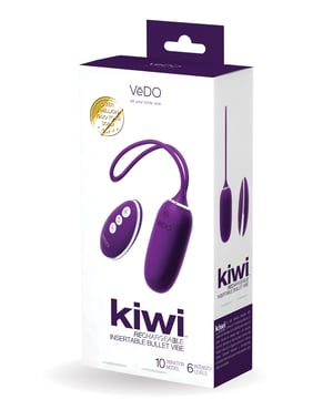 VeDO KIWI Rechargeable Insertable Bullet – Deep Purple by VeDO product image
