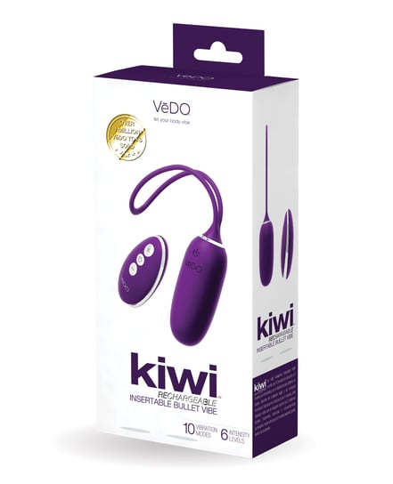 VeDO KIWI Rechargeable Insertable Bullet – Deep Purple by VeDO product image