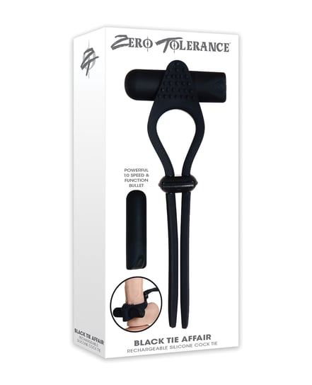 Zero Tolerance Black Tie Affair Cock Ring – Black by Zero Tolerance product image